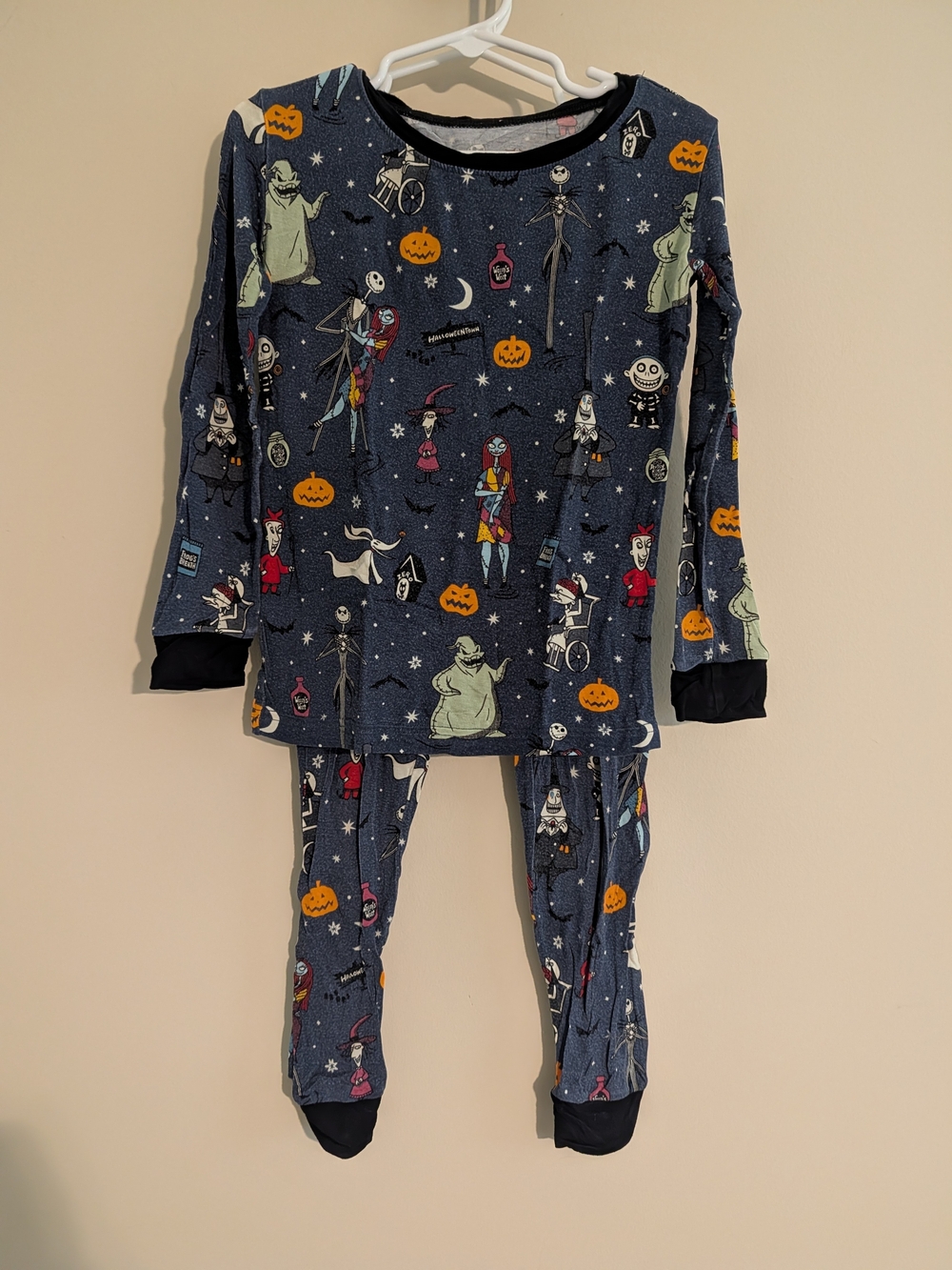 Little Sleepies Navy Blue Nightmare Before Christmas Pajama Set